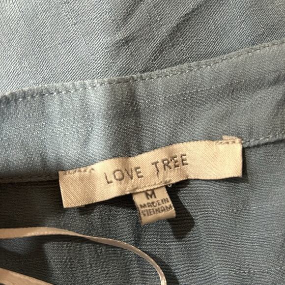 LOVE TREE paradise kimono / Duster / Beach Coverup in blue Size Medium - Picture 11 of 12